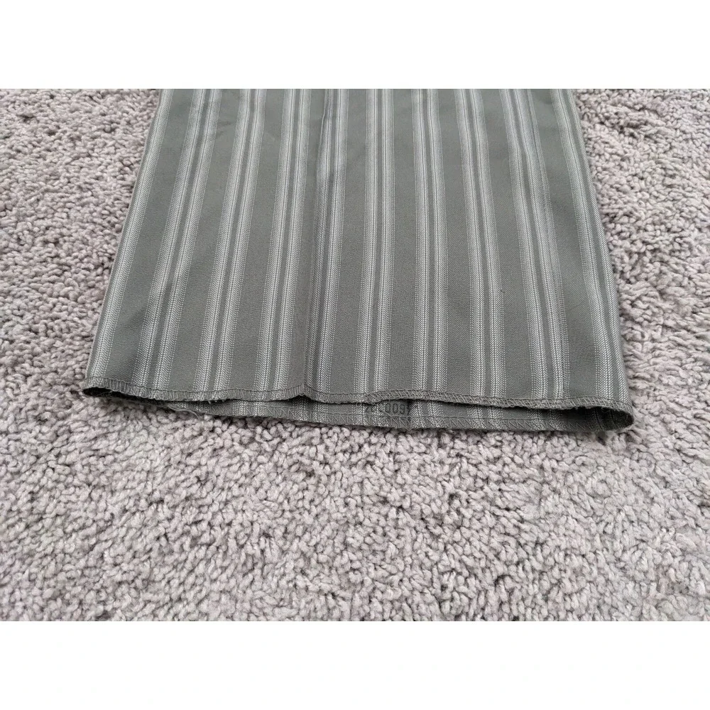 NWT Blu Martini Dress Pants Men's 3X 46W Gray‎ Vertical Stripes Pleated Raw Hem